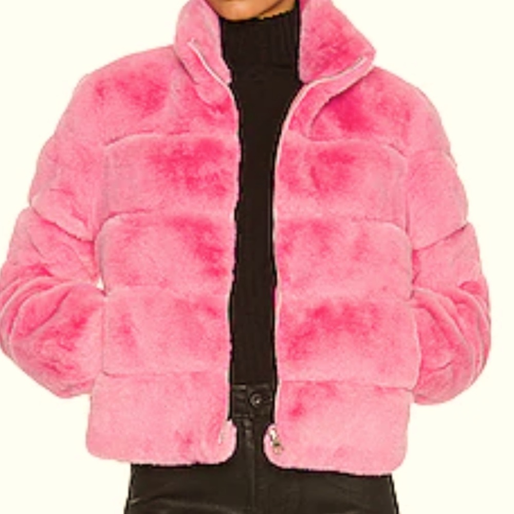 Generation Love Pink Faux Fur Bomber